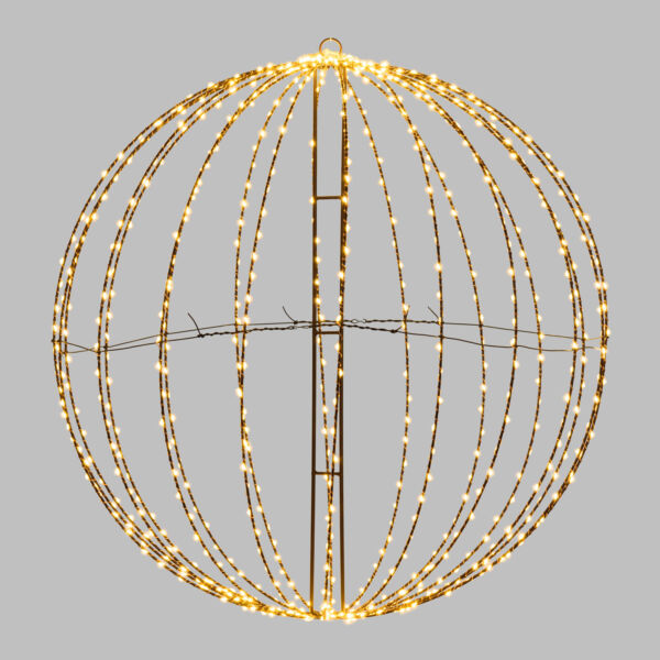 SFERA LUMINOSA 3D D. 74 LED 720 BIANCO CALDO LUCE FISSA