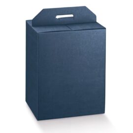 SCATOLA 6 BOTTIGLIE MM 270X180XH340 JUTA BLU SCATOLA 6 BOTTIGLIE MM 270X180XH340 JUTA BLU