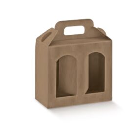 PORTA VASI 2 FINESTRE MM 170X80X150 ONDA  AVANA  AL PZ