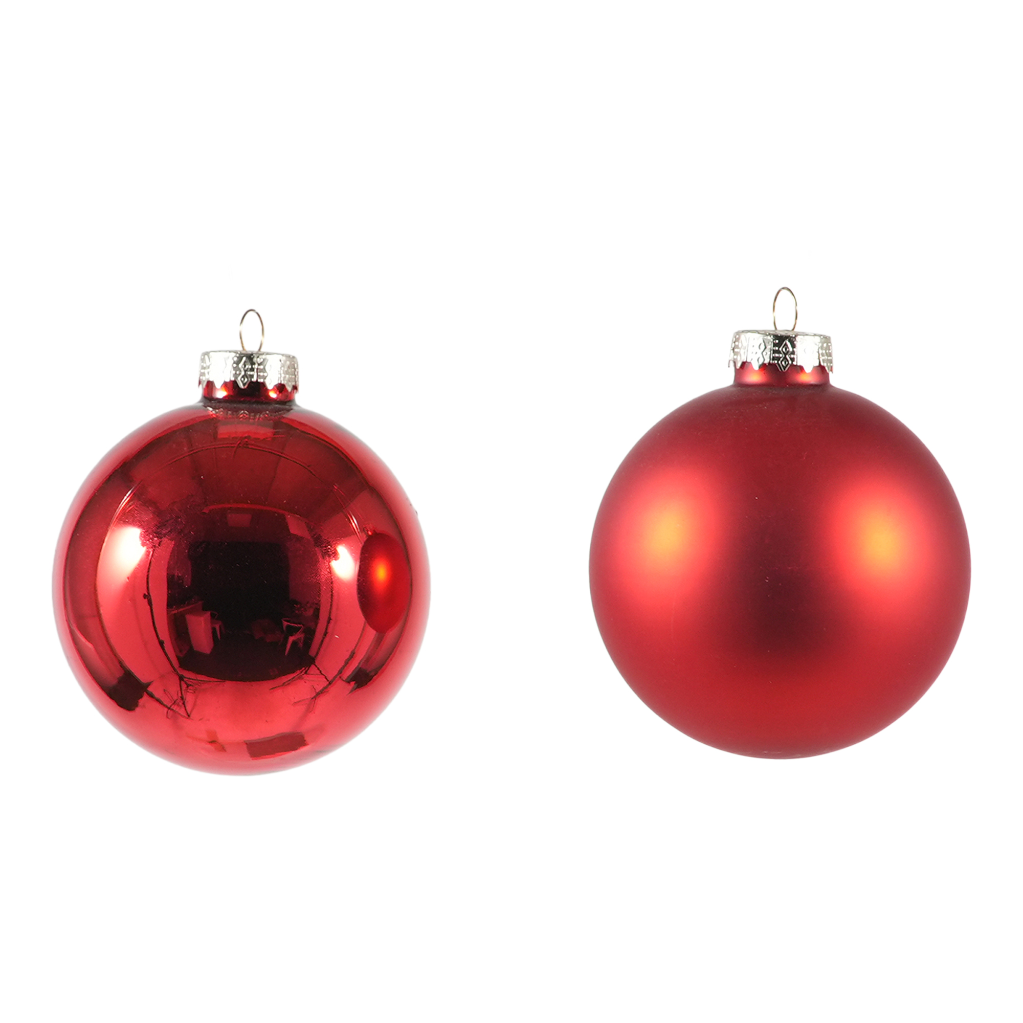 PALLINE NATALIZIE IN VETRO BOX 36 D. MM 60 red ROSSO LUCIDO/OPACO PALLINE NATALIZIE IN VETRO BOX 36 D. MM 60 red ROSSO LUCIDO/OPACO