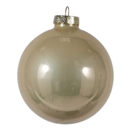PALLINE NATALIZIE IN VETRO BOX 36 D. MM 60 CHAMPAGNE PALLINE NATALIZIE IN VETRO BOX 36 D. MM 60 CHAMPAGNE
