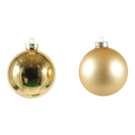 PALLE VETRO BOX 12 D. MM 100 yel ORO LUCIDO/OPACO PALLE VETRO BOX 12 D. MM 100 yel ORO LUCIDO/OPACO