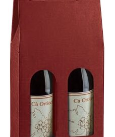 SCATOLA 2 BOTTIGLIE MAXI MM 200X100XH385 SETA BORDEAUX SCATOLA 2 BOTTIGLIE MAXI MM 200X100XH385 SETA BORDEAUX