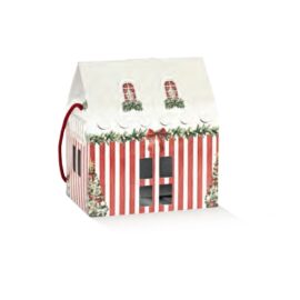 SCATOLA  MAISON C/CO 200X140X140 MARKET ROSSO