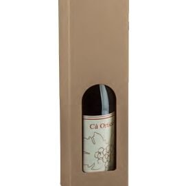 SCATOLA VALIGIA 1 BOTTIGLIA CON FINESTRA AVANA SCATOLA VALIGIA 1 BOTTIGLIA CON FINESTRA AVANA