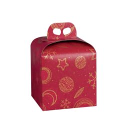 SCATOLA PANETTONE MM 200X200X180 RED UNIVERS SCATOLA PANETTONE MM 200X200X180 RED UNIVERS