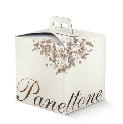 SCATOLA PANETTONE QUADRELLA MM 210X210XH220 DOLCE IDEA MARRONE a SCATOLA PANETTONE QUADRELLA MM 210X210XH220 DOLCE IDEA MARRONE a