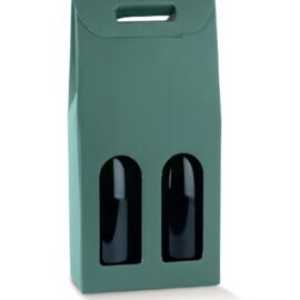SCATOLA 2 BOTTIGLIA CM180X90X385 FIBRA VERDE SCATOLA 2 BOTTIGLIA CM180X90X385 FIBRA VERDE
