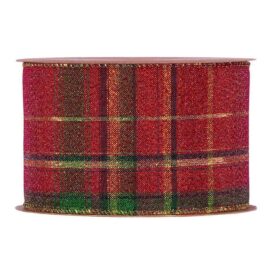 ROTOLO NASTRO BRIGHT SCOTLAND MM63X10MT ROSSO ROTOLO NASTRO BRIGHT SCOTLAND MM63X10MT ROSSO