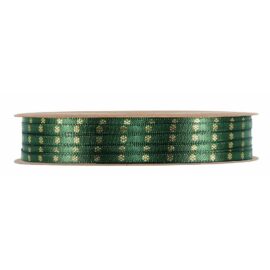 ROTOLO NASTRO SNOWFLAKES MM4X25MT dark green ROTOLO NASTRO SNOWFLAKES MM4X25MT dark green