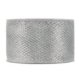 ROTOLO NASTRO XMAS NET MM40X30MT SILVER