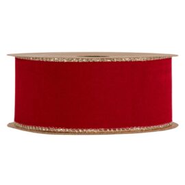 ROTOLO NASTRO D.SIDES VELVET&GLITTTER MM40X10MT ROSSO ROTOLO NASTRO D.SIDES VELVET&GLITTTER MM40X10MT ROSSO