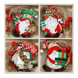WOOD XMAS ELF IN A BOX (12PZ) CM4,5XH6 WOOD XMAS ELF IN A BOX (12PZ) CM4,5XH6