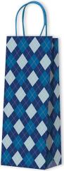 BORSA BOTTIGLIA CRAFT BLU ROMBI CM. 12+8X36 AL PZ BORSA BOTTIGLIA CRAFT BLU ROMBI CM. 12+8X36 AL PZ