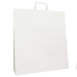 BORSA CARTA MANIGLIA PIATTA BIANCA CM 22+10X29 IN SCATOLA BORSA CARTA MANIGLIA PIATTA BIANCA CM 22+10X29 IN SCATOLA